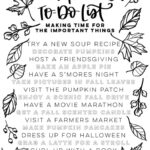 Love This Free Printable Fall Bucket List Autumn To Do List Making
