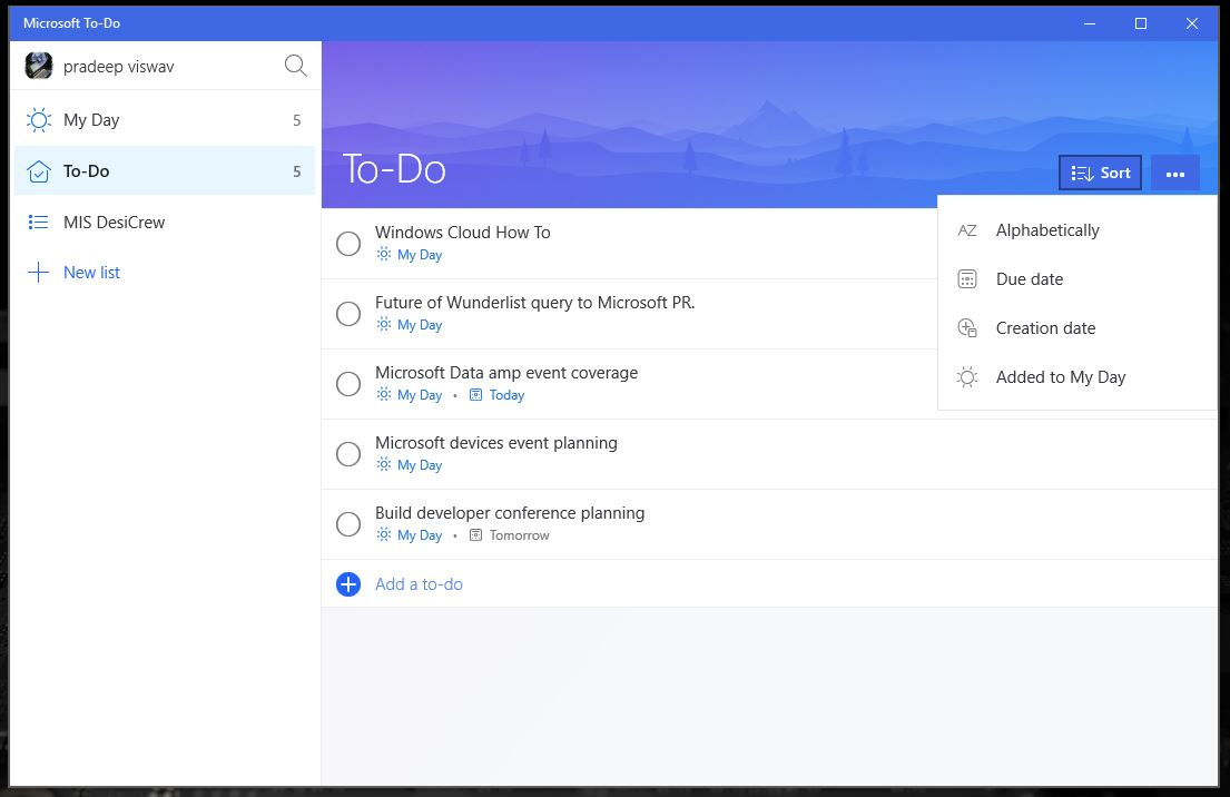 Microsoft To Do List App Now Available For Android IOS And Windows 10 