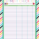 Monthly Bill List Printable Calendar Template Printable