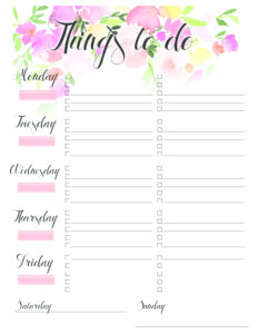 My New To do List For The Work I Like To Create A New One At The