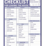 New Parent Checklist For Leaving House New Baby Products Baby Growth