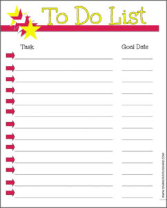 Not Your Average To Do List Free Printable Sparkles Of Sunshine