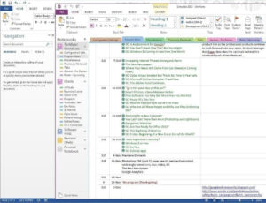 Onenote Project Management Templates Template Idea Project
