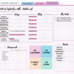Organization Tumblr Bullet Journal Onenote Daily Planner Template