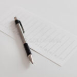 Pen And Blank Checklist Stock Photo Image Of Choosing 21870816