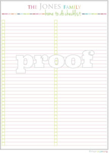 Personalized Home To Do List Printable