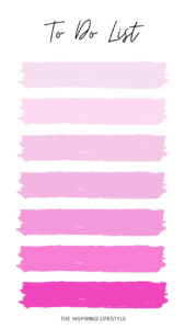 Pink List Template Cute To Do List Printable Art Templates To Do