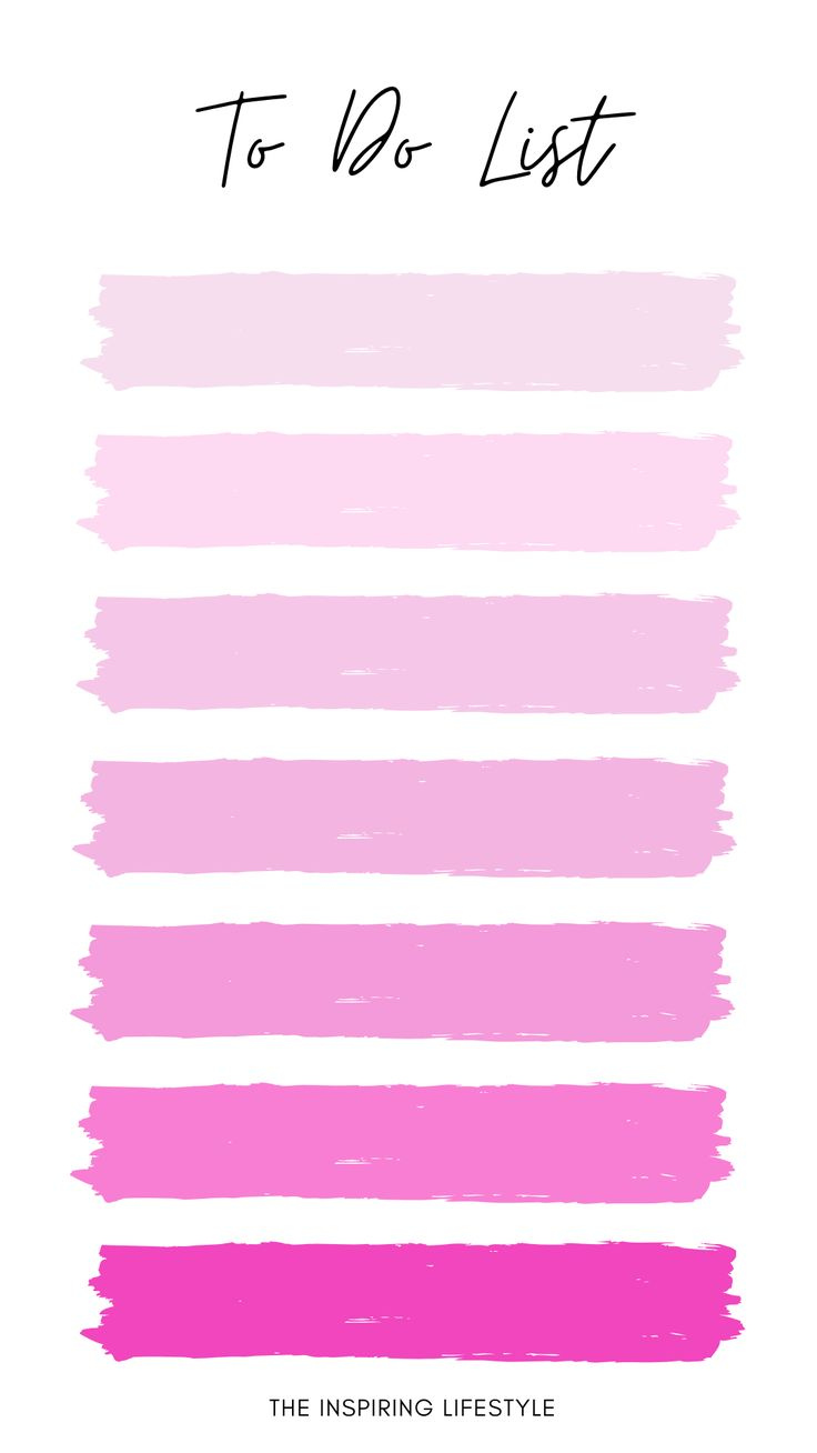 Pink List Template Cute To Do List Printable Art Templates To Do 
