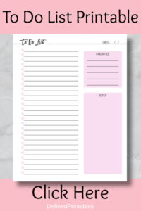 Pink To Do List Printable Etsy To Do Lists Printable School