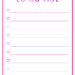 Pretty To Do List Pink Purple Ombre Printable What Mommy Does