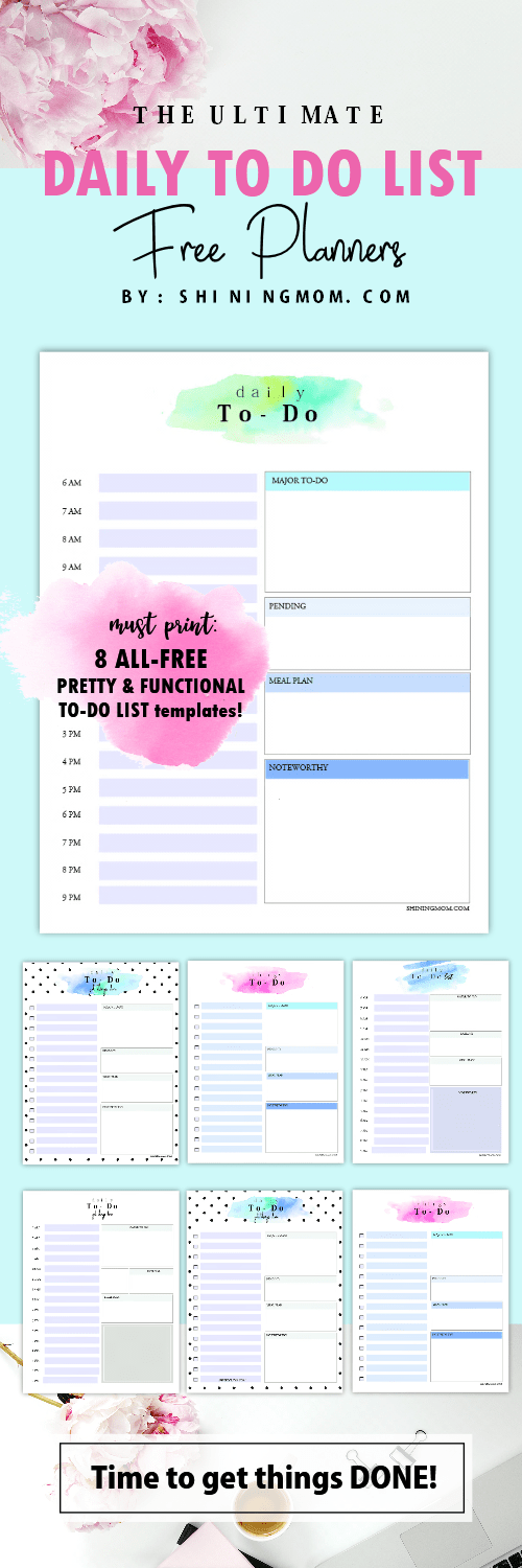 Printable Daily To Do List Template To Get Things Done 