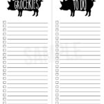Printable Grocery List And Simple To Do List Live Laugh Rowe