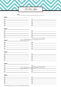 Printable Student Planner