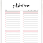 Printable To Do List Daily To Do List Productivity Planner Etsy To