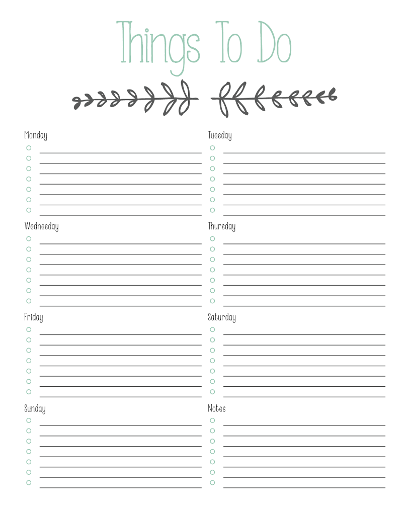 Printable To Do List Designs By Miss Mandee To Do Lists Printable 