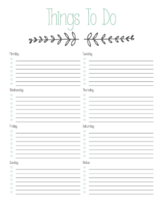 Printable To Do List Designs By Miss Mandee To Do Lists Printable