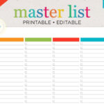 Printable To Do List Editable Checklist Template Master Etsy In 2022