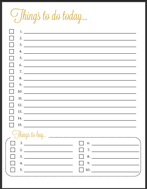 Free Sample To Do List Template For Laptop Monitor