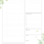 Printable Undated Planner With Daily Checklist PDF Download Daily