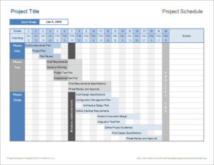 Project Schedule Template Excel Task List Templates