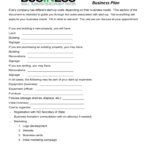 SBA Blank Business Plan Form Free Download