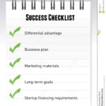 Success Checklist Notepad Illustration Design Stock Vector