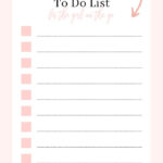 The Best Free To Do List And Template For The Girl On The Go In 2020