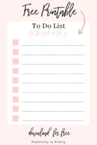 The Best Free To Do List And Template For The Girl On The Go In 2020