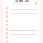 The Best Free To Do List And Template For The Girl On The Go To Do