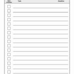 The Glamorous 50 Editable Checklist Template Word Culturatti With