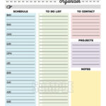 The Office Organizer Planner Page Work Planner Office