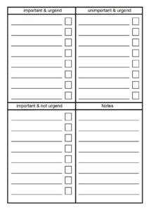 Things To Do List Free Downloads Eisenhower Principle To Do List