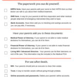 This Is A Printable Checklist Of Legal Documents You Will Need To Care