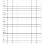 Time Management Weekly Schedule Template Daily Schedule Template