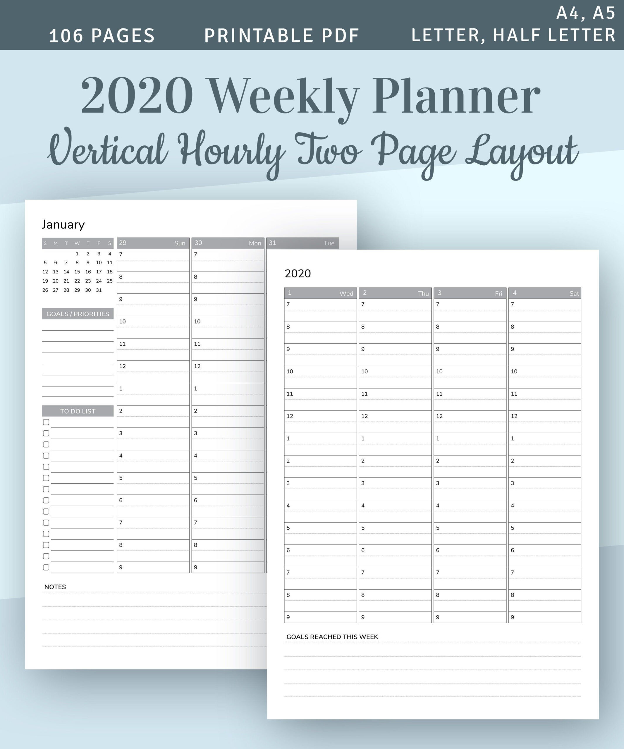 To Do List 2022 Weekly Calendar Template Weekly Planner 2022 Printable 