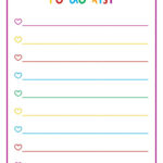 To Do List Colorful Pdf Daily Checklist To Do Lists Printable To