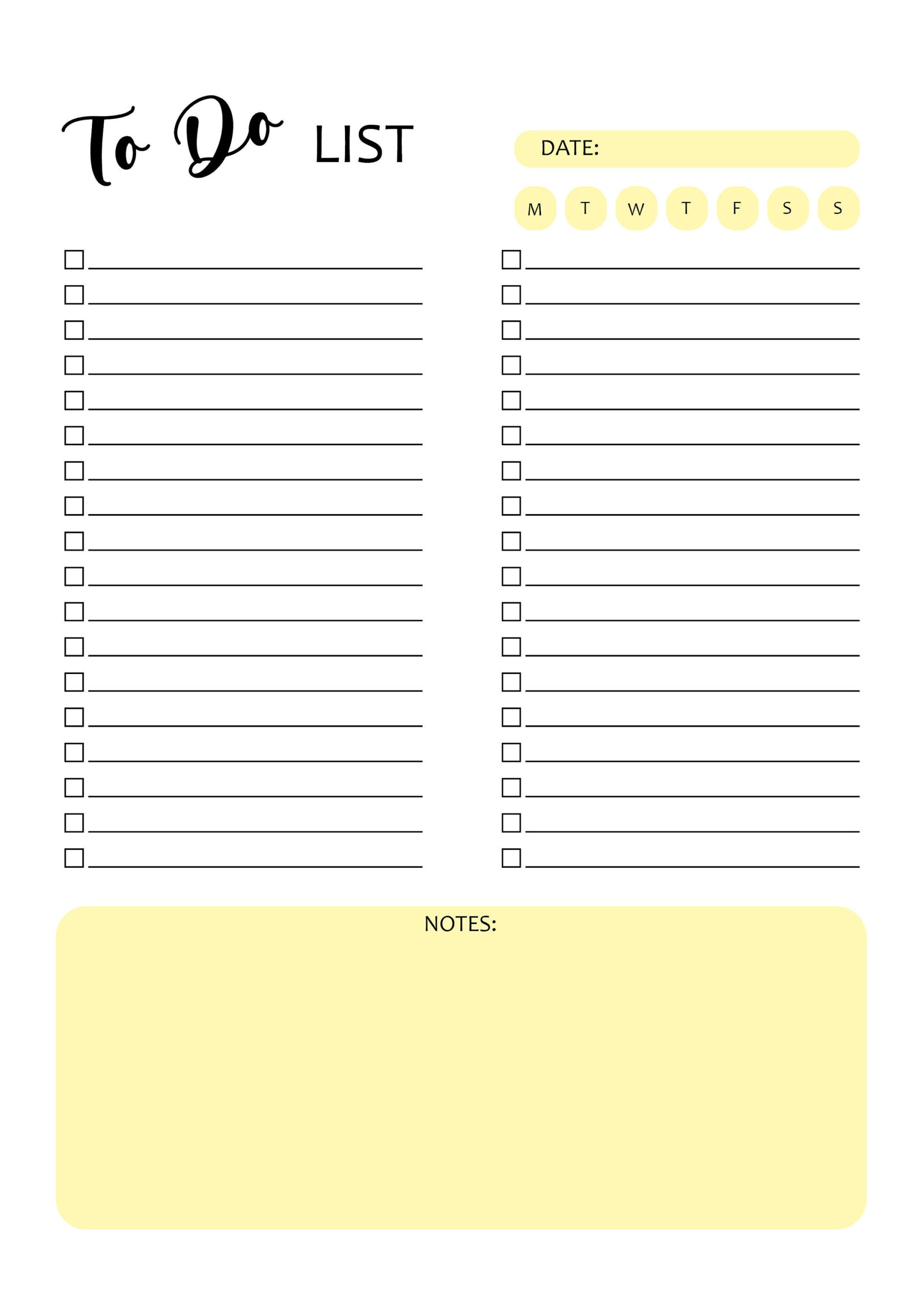 To Do List Digital Printable PDF Organise Sheet Organiser A4 Etsy