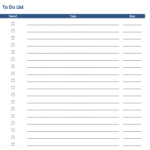 To Do List Format Task List Templates