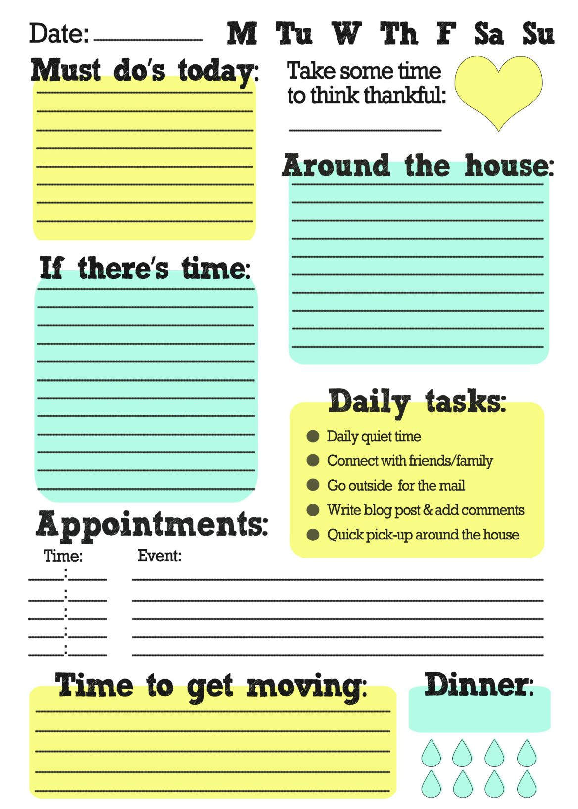 To Do List Free Printables Planner Pages Organization