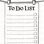 To Do List Printable Page A4 Paper Note Pinch By LittleRedStamp To Do