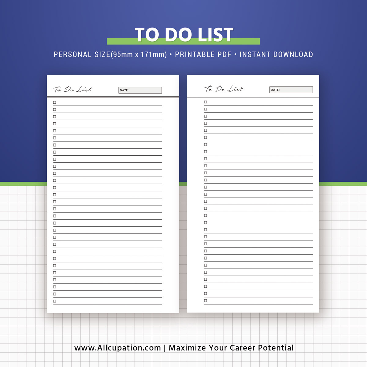 To Do List Printable To Do List Inserts Personal Size Notepad 