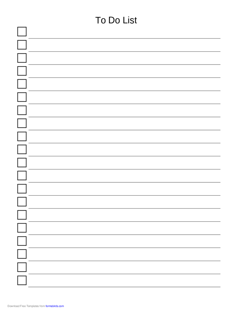 To Do List Template 11 Free Templates In PDF Word Excel Download | To ...