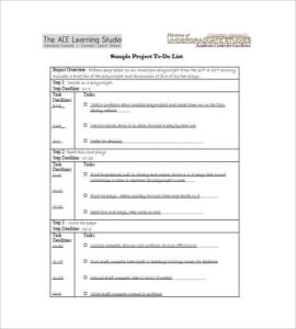 To Do List Template 12 Free Sample Example Format Download Free