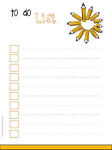 To Do List Template