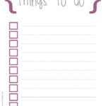 To Do List Template