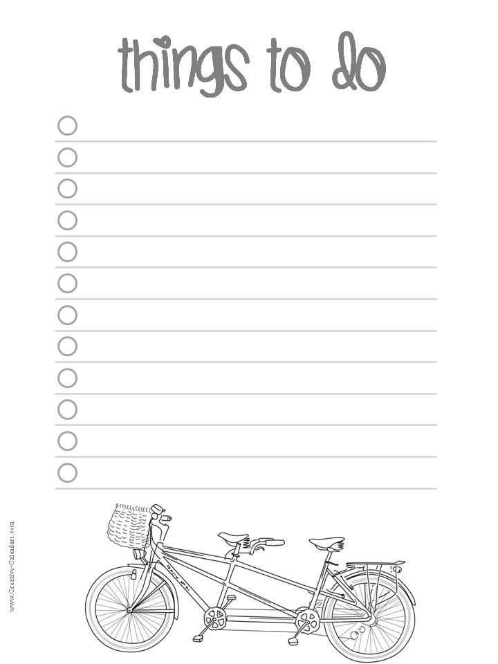 To Do List Template