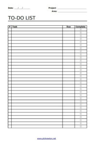 To Do List Template Free Word Templates