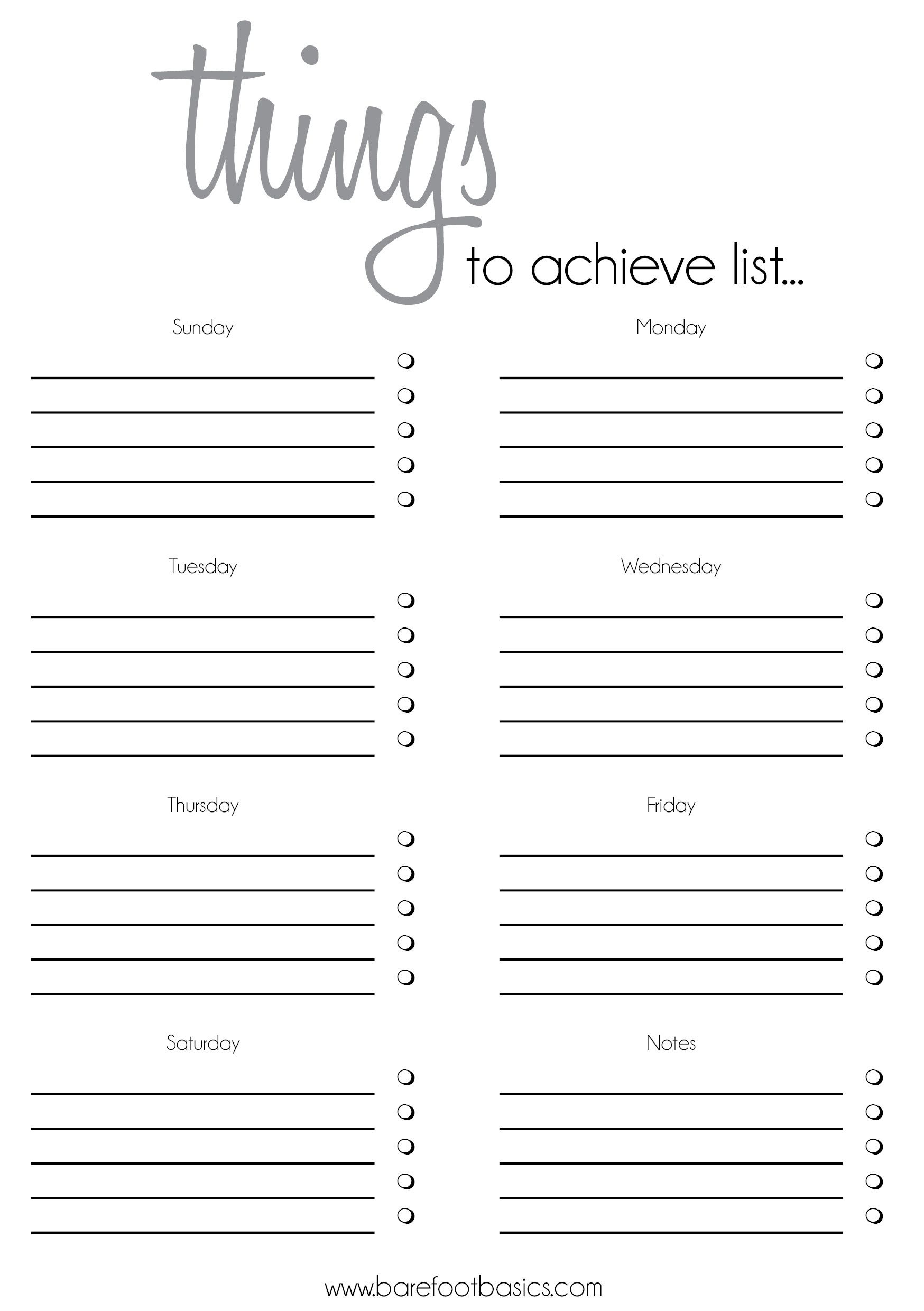 To do List To Do Lists Printable List Template To Do Checklist