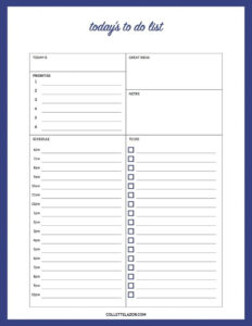 To Do List With Priority Printable Made With Love By collettelazor