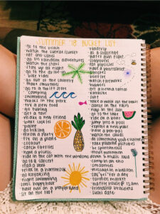 VSCO Karaamcilroy Summer Bucket List For Teens Bucket List For